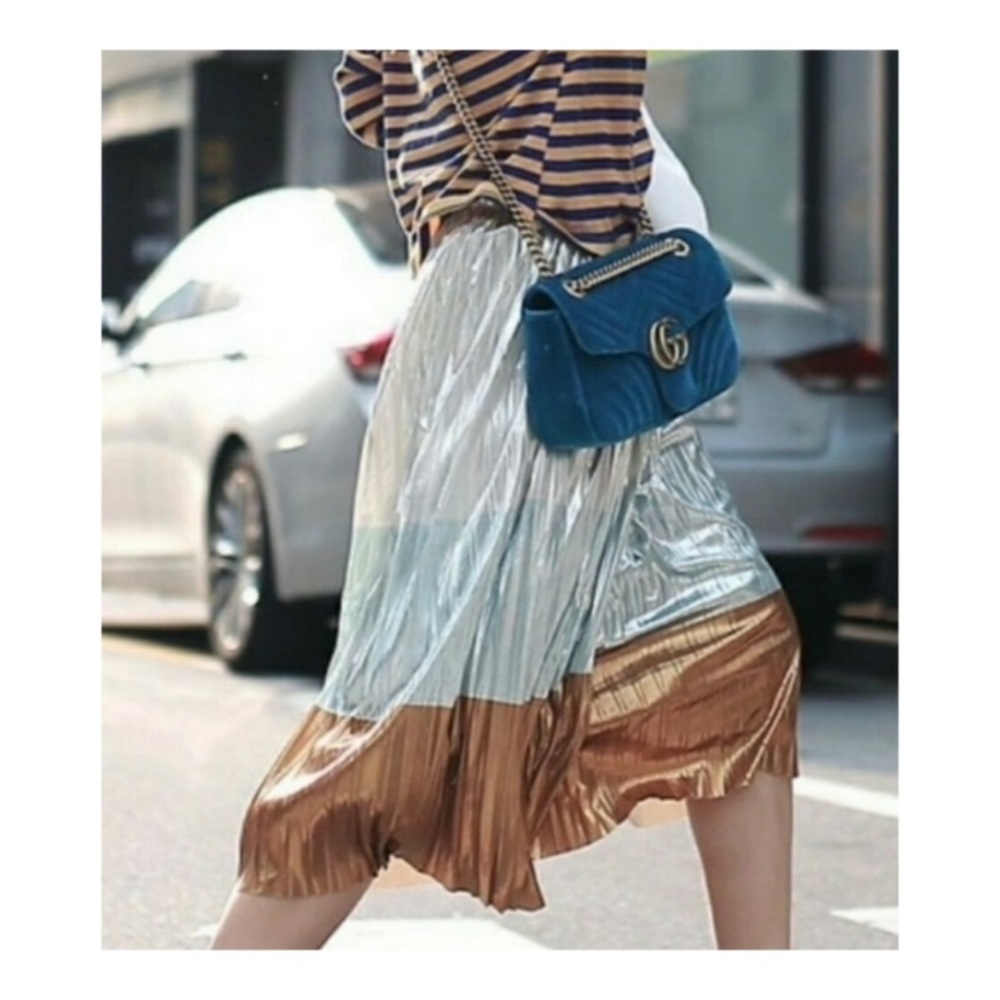 Zara Metallic skirt